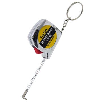 Mini 3ft Pull Retractable Ruler  Measuring Tape Novelty Keychain