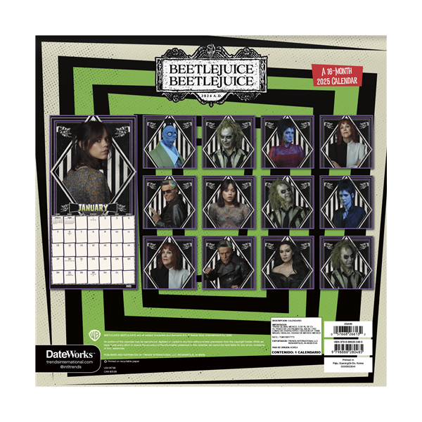 Beetlejuice Beetlejuice™ 2025 Wall  Calendar