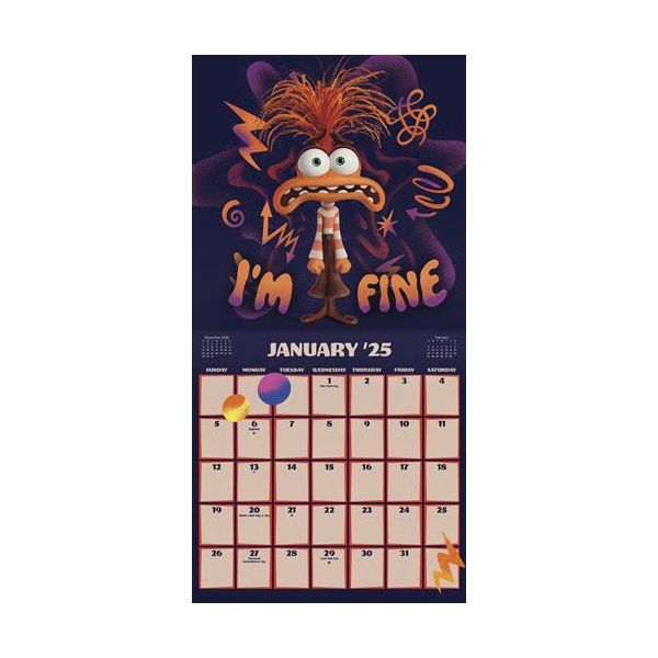 Disney PIXAR  Inside Out 2 ™ 2025 Wall  Calendar