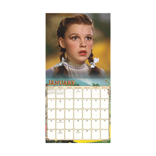 The Wizard Of Oz   ™ 2025 Wall  Calendar