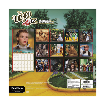 The Wizard Of Oz   ™ 2025 Wall  Calendar