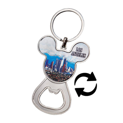 Los Angeles Print Mouse Shape Bottle Opener Assorted Styles  Keychain