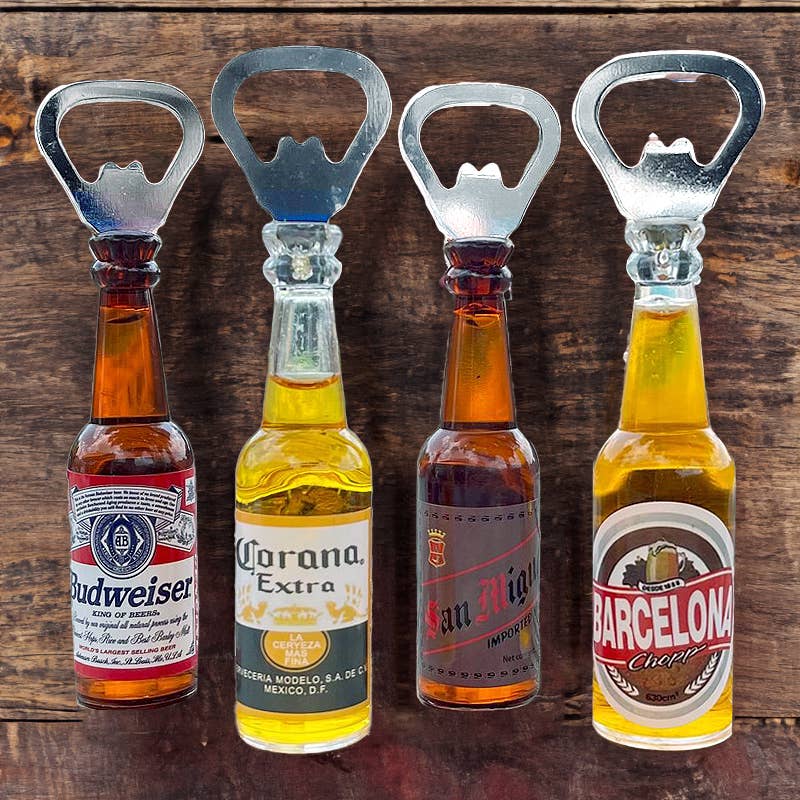 Beer Bottle Magnetic  Liquid Filled Bottle Opener