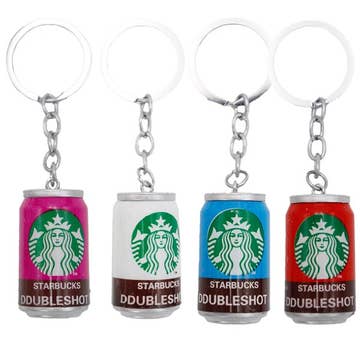 Canned Coffee Beverage Novelty  Keychain