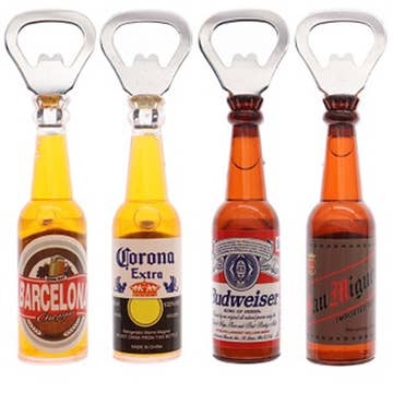 Beer Bottle Magnetic  Liquid Filled Bottle Opener